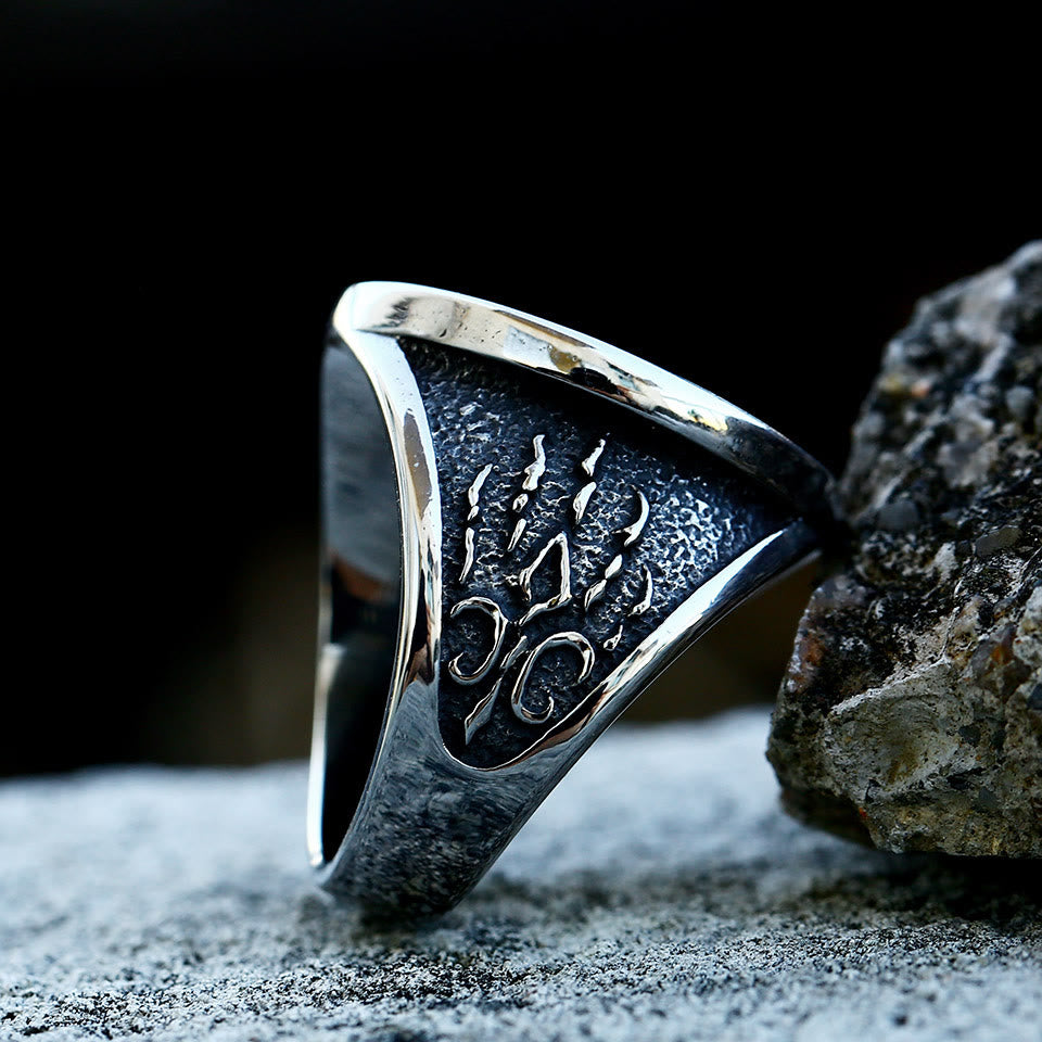 FREE Today: Viking Celtic Knot Wolf With Claw Ring