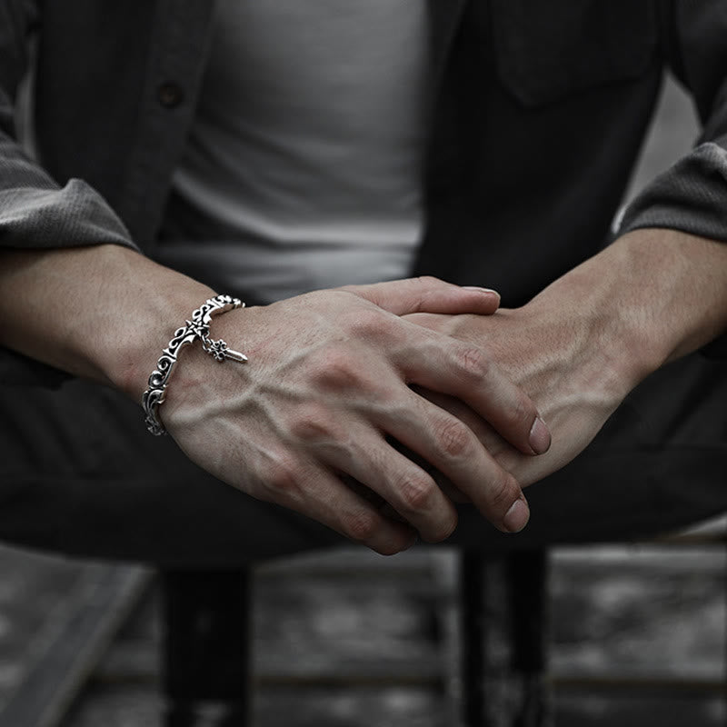 WorldNorse Pentagram Dark Pattern Bracelet