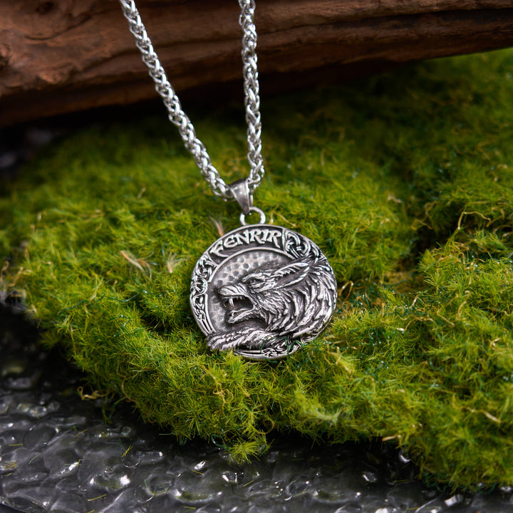 WorldNorse Fenrir Of Wolf And Helm Of Awe Necklace