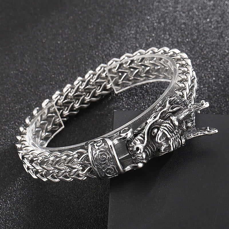 WorldNorse Norse Dragon Mesh Chain Bracelet