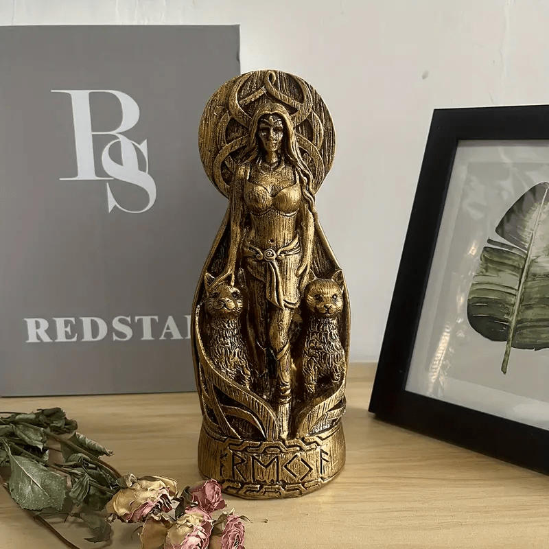 WorldNorse Freya Norse Goddess Altar Sculpture