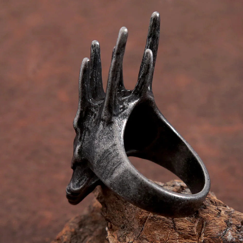 FREE Today: Vintage Helm Of Sauron Stainless Steel Ring