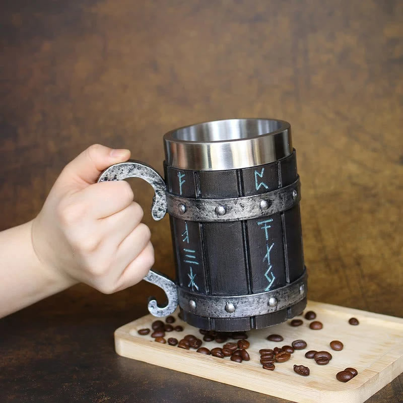 WorldNorse Runes Tankard Drinking Mug