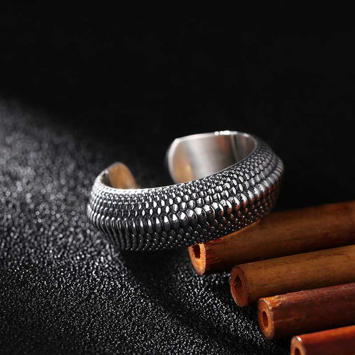 WorldNorse Dragon Scale Open Ring