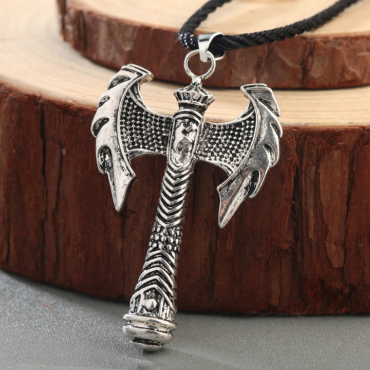 WorldNorse Pirate Double Axe Necklace