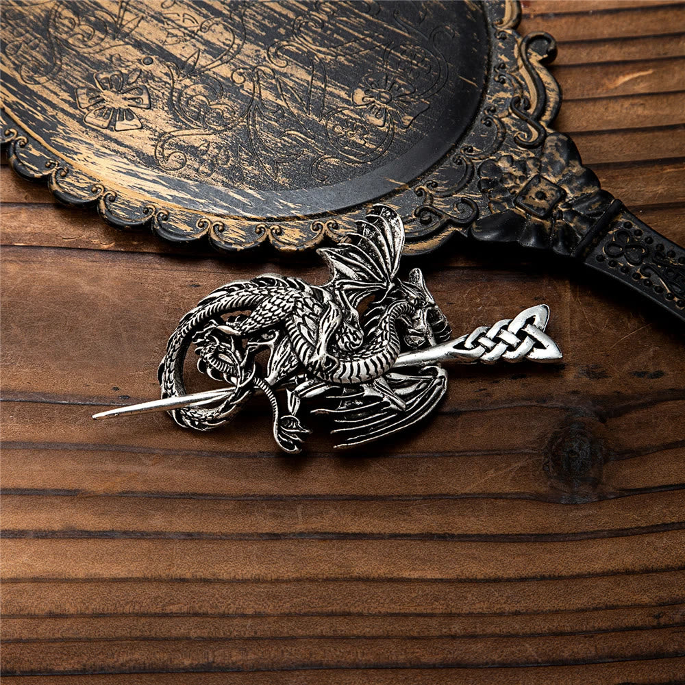 WorldNorse Viking Flying Dragon Hairpin