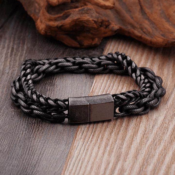 WorldNorse Heavy Chain Link Stainless Steel Bracelet