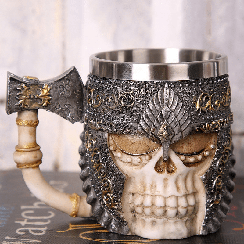 WorldNorse Viking Skull Warrior Mug