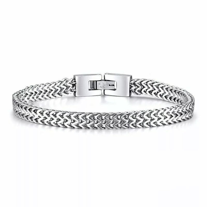 WorldNorse Stainless Steel Wheat Bracelet