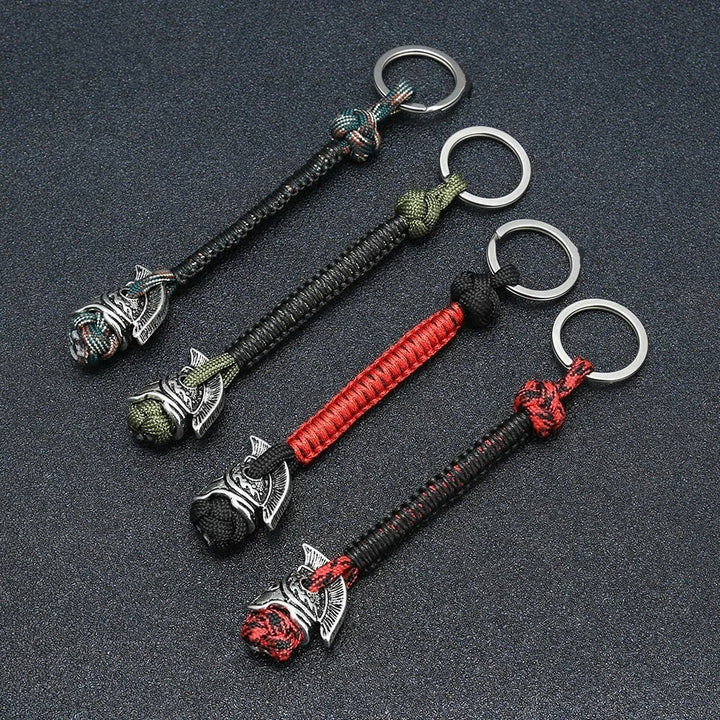 WorldNorse Spartan Warrior Paracord Rope Keychain