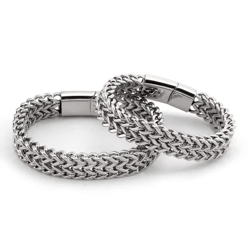 WorldNorse Classic Double Row Wheat Chain Bracelet