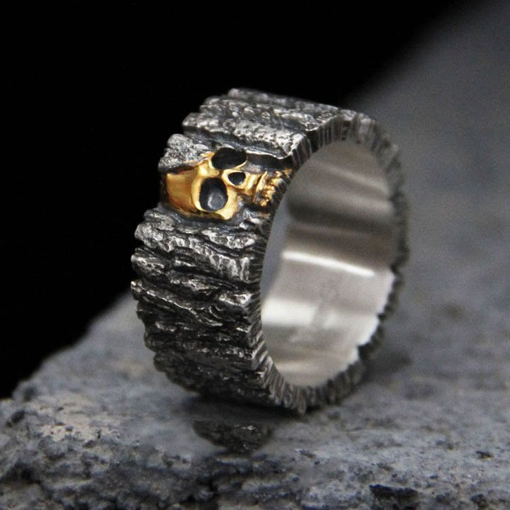 WorldNorse Immortality Skull Engraved Ring