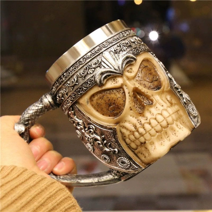 WorldNorse Viking Skull Beer Mug