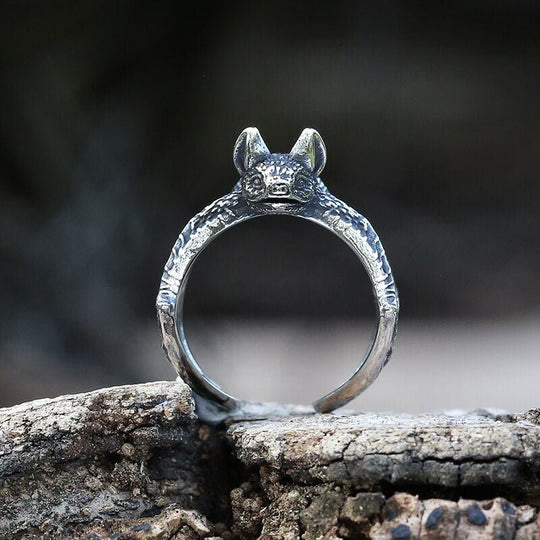 WorldNorse Vintage Flying Bat Animal Ring