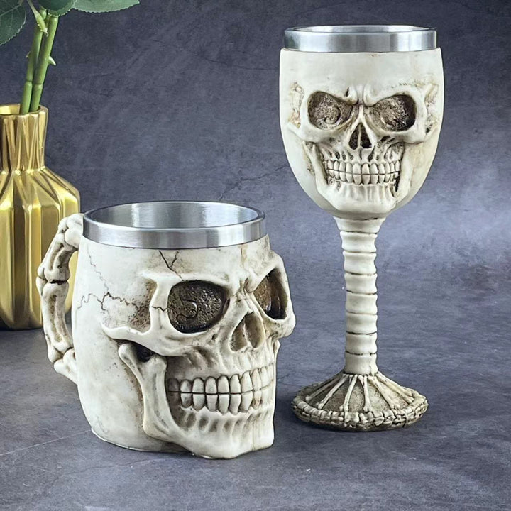 WorldNorse Stainless Steel Skull Mug Goblet