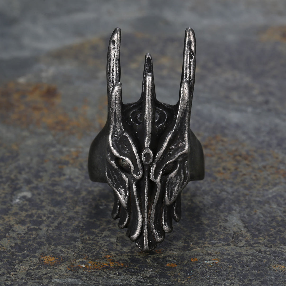 FREE Today: Vintage Helm Of Sauron Stainless Steel Ring
