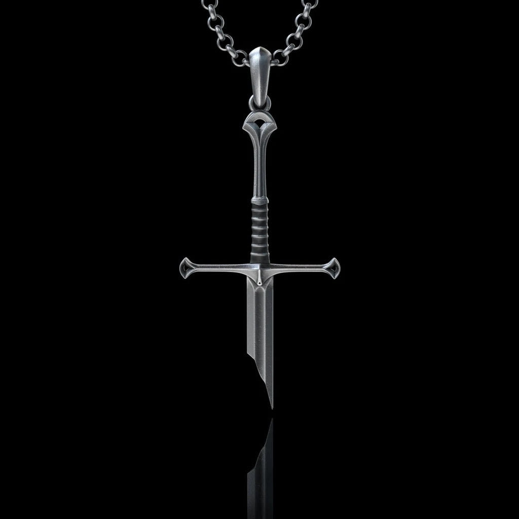 FREE Today: Silver Samurai Broken Sword Necklace
