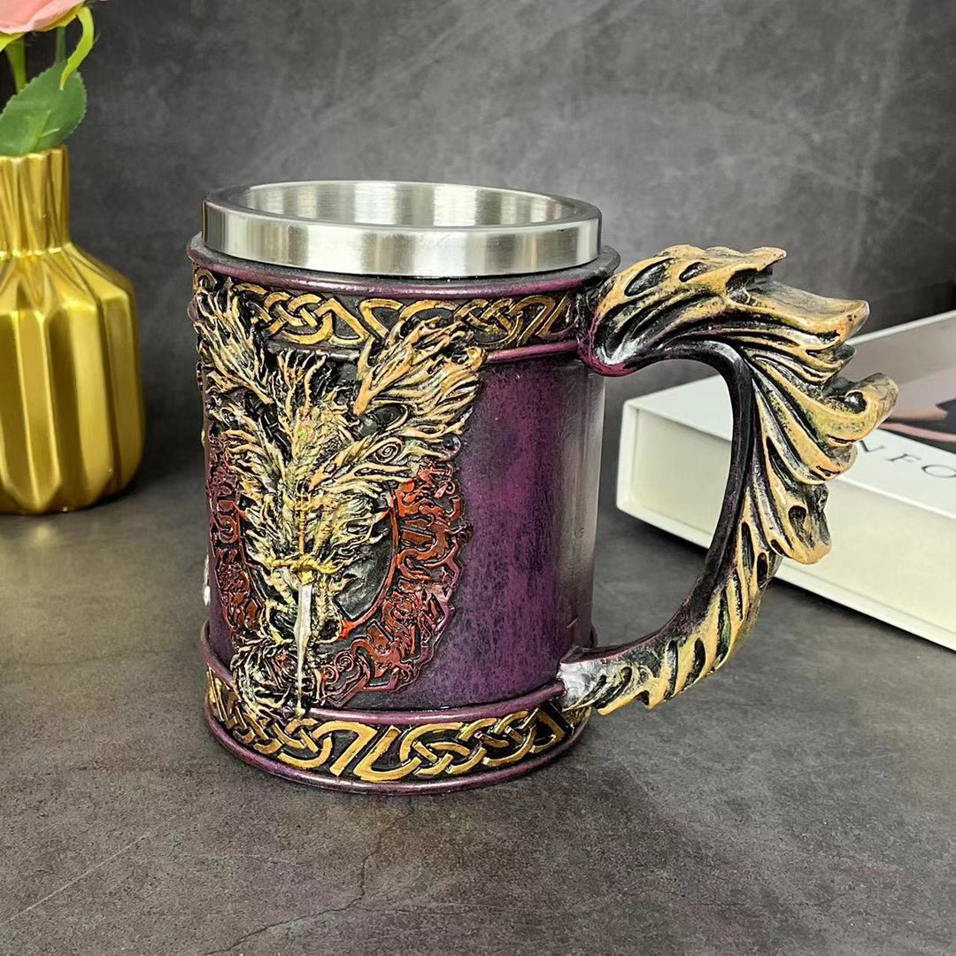 WorldNorse Dragon Flame Blade Mug