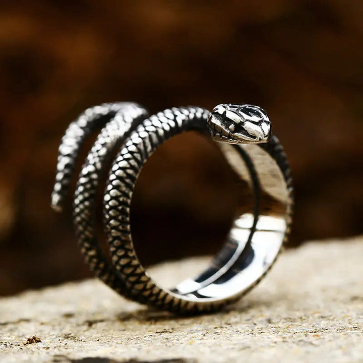 FREE Today: Coiled Snake Stainless Steel Ring