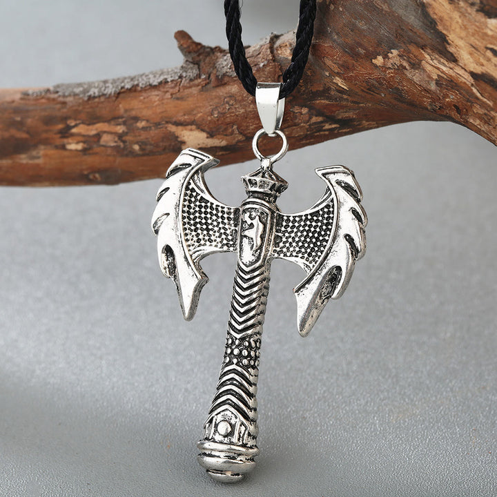 WorldNorse Pirate Double Axe Necklace