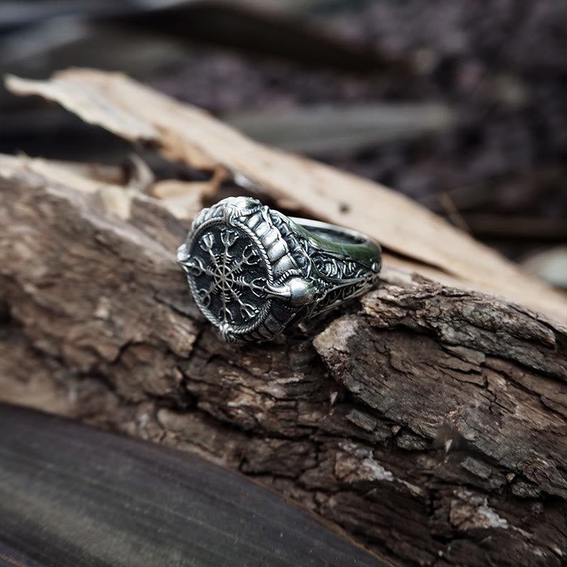 WorldNorse Helm Of Awe Mythology Ring