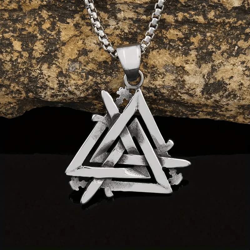 WorldNorse Valknut With Sword Necklace