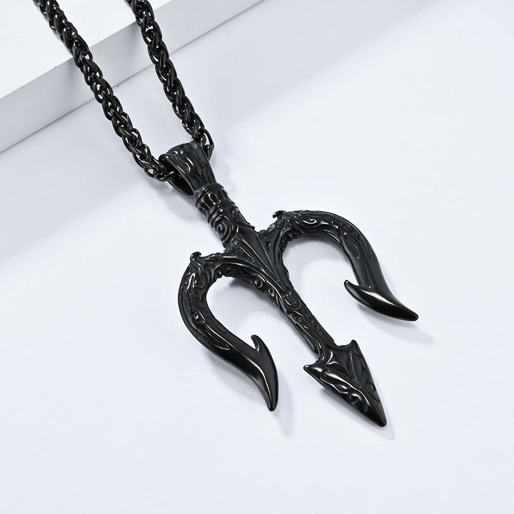 WorldNorse "Power and Courage" Poseidon Trident Necklace