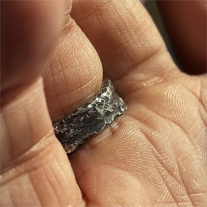 WorldNorse Hard Stone Rough Nomadic Ring