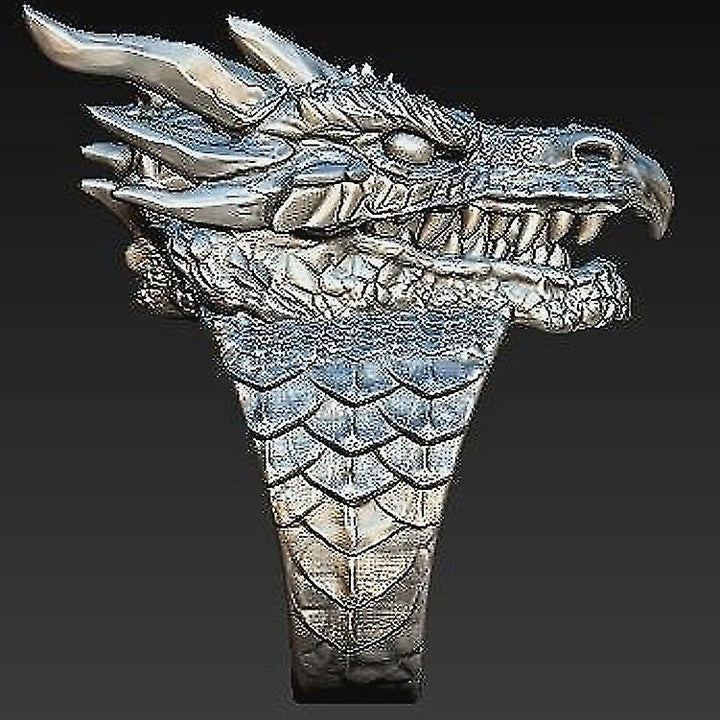 WorldNorse Jormungandr Dragon Head Viking Ring