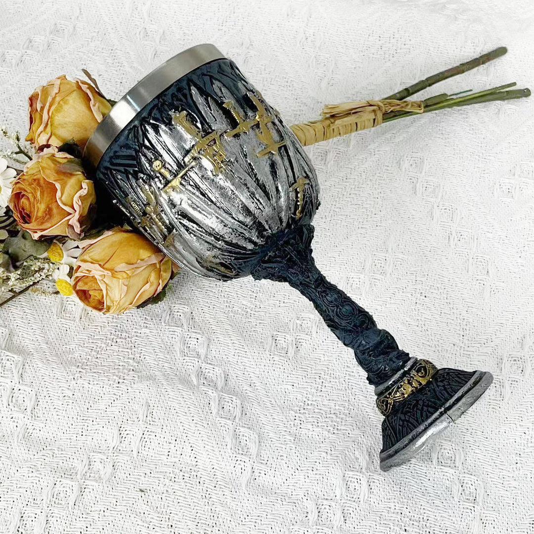 WorldNorse Swords Throne Beer Mug Goblet