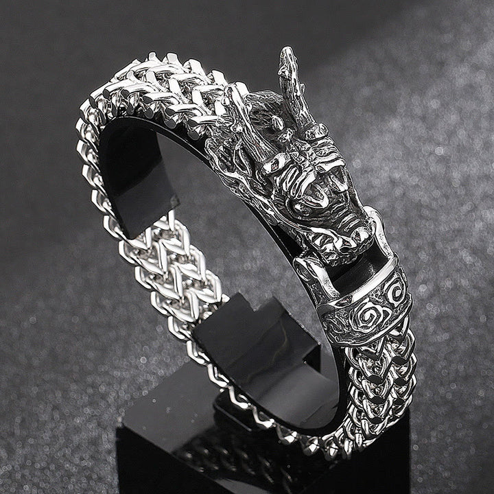 WorldNorse Norse Dragon Mesh Chain Bracelet