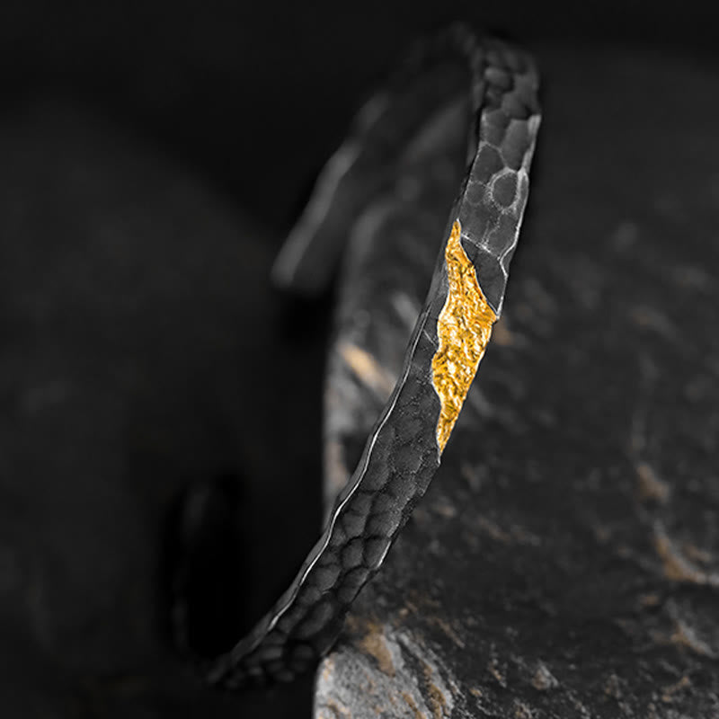 WorldNorse 999 Sterling Silver Moonlit Mountain Bracelet