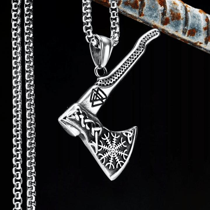 FREE Today: Viking Axe Norse Myth Symbols Necklace