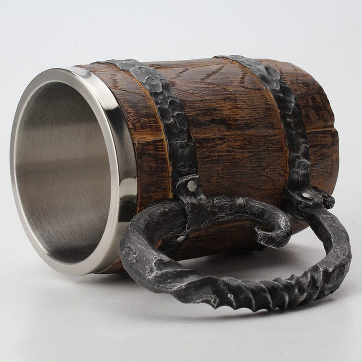 WorldNorse Viking Wood Style Beer Mug