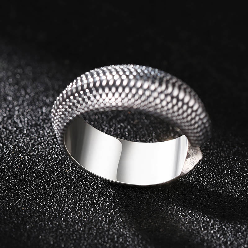 WorldNorse Dragon Scale Open Ring