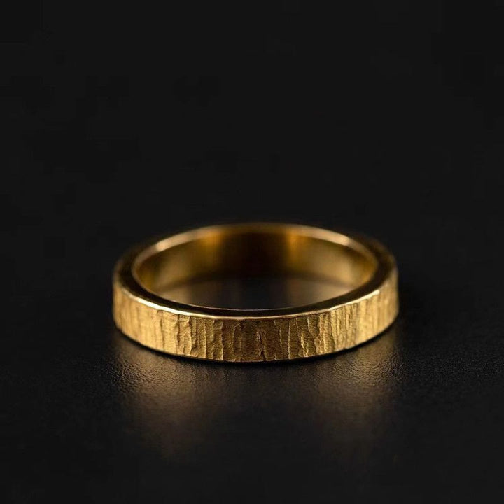 WorldNorse Vintage Bark Shape Ring