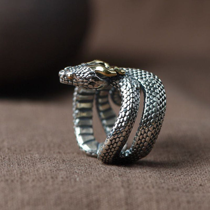 FREE Today: Retro Punk Snake Jormungandr Ring