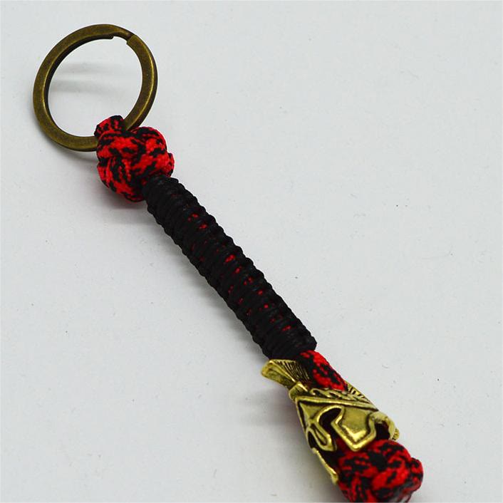 WorldNorse Spartan Warrior Paracord Rope Keychain