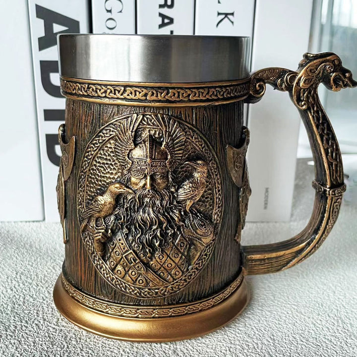 WorldNorse Viking Thor And Odin Beer Mug