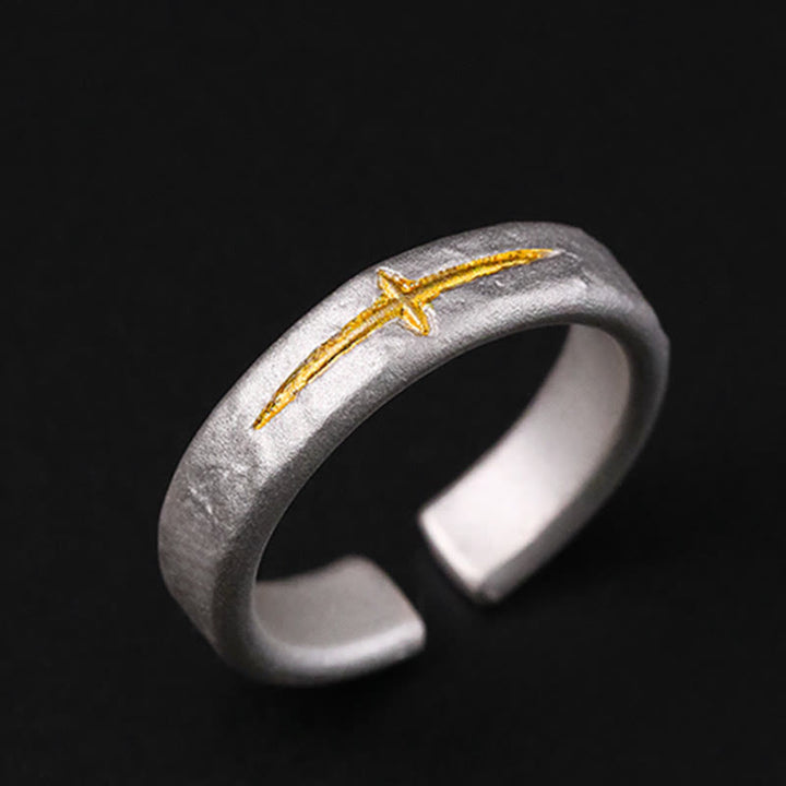 WorldNorse 999 Sterling Silver Starburst Ring