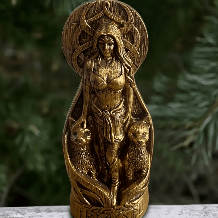 WorldNorse Freya Norse Goddess Altar Sculpture