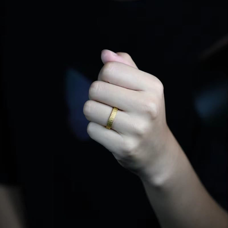 WorldNorse Vintage Bark Shape Ring