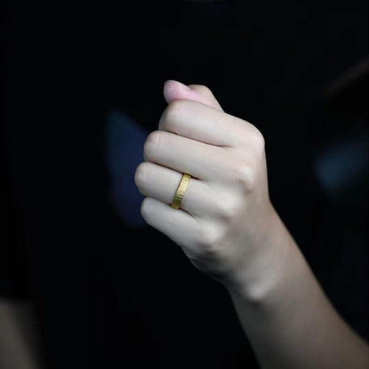 WorldNorse Vintage Bark Shape Ring