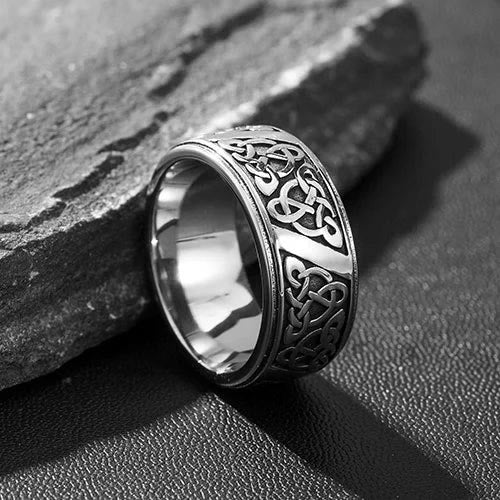 WorldNorse Stainless Steel Nordic Viking Celtic Knot Ring