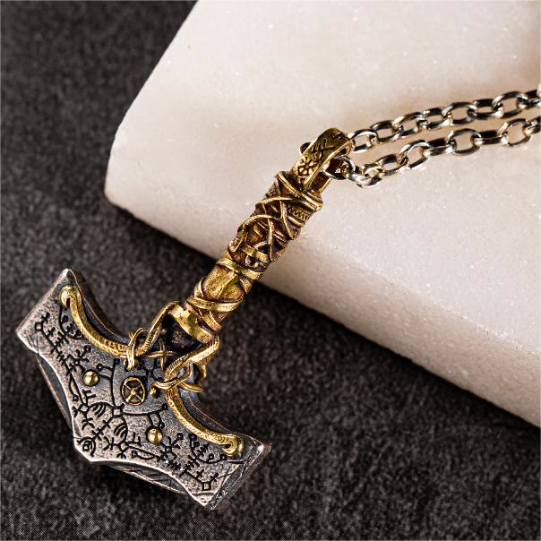 WorldNorse 925 Sterling Silver Mjolnir Necklace