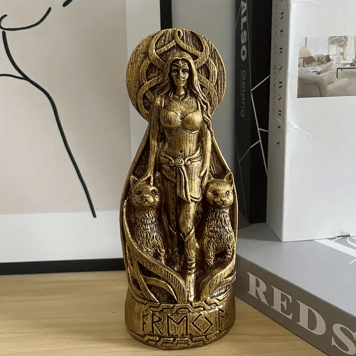 WorldNorse Freya Norse Goddess Altar Sculpture