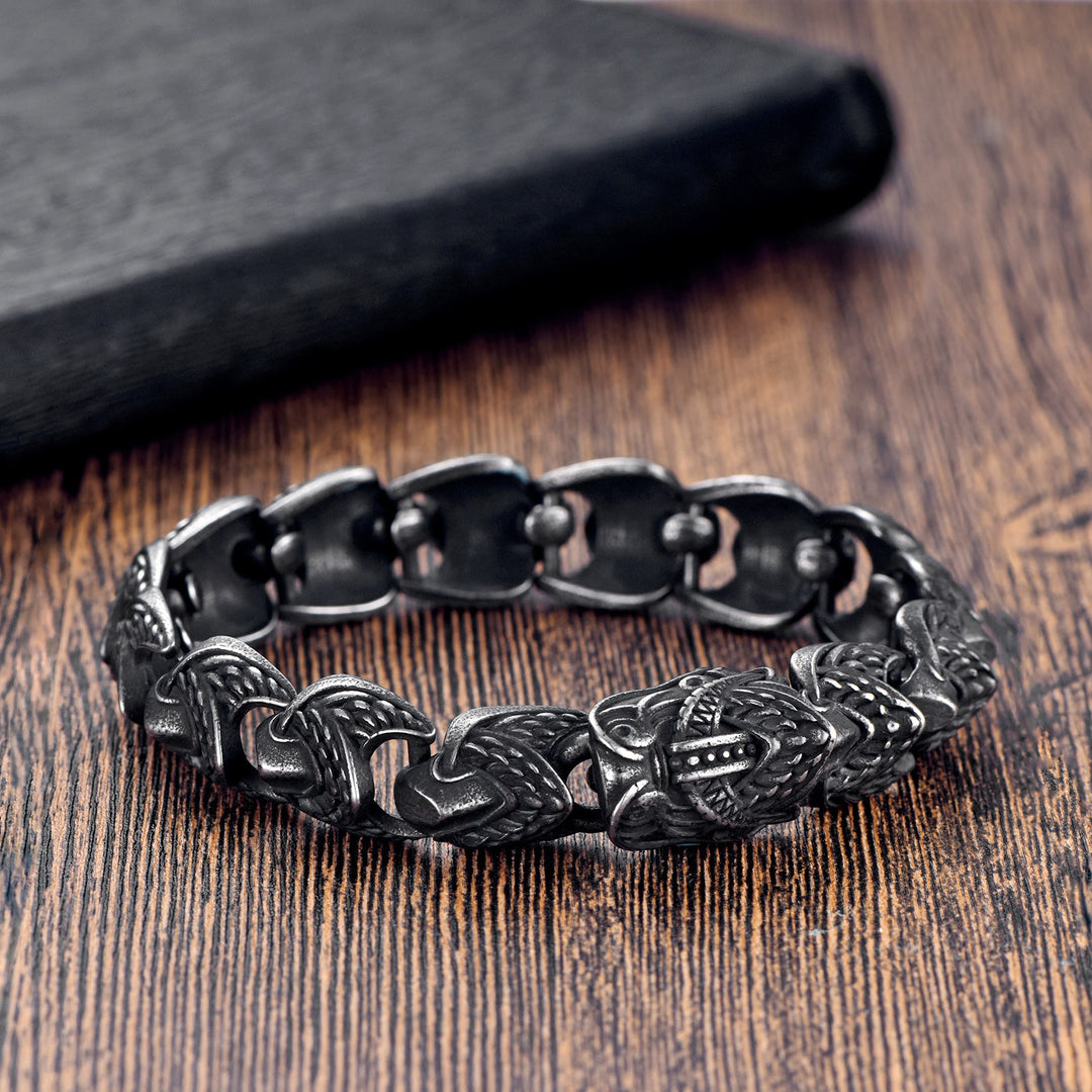 WorldNorse The Gilded Serpent Scale Viking Bracelet