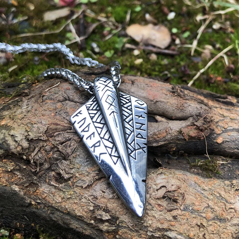 WorldNorse Odin's Spear head Gungnir Viking Arrowhead Necklace - image 1