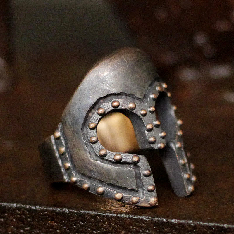 WorldNorse Ancient Greek Warriors Helmet Ring