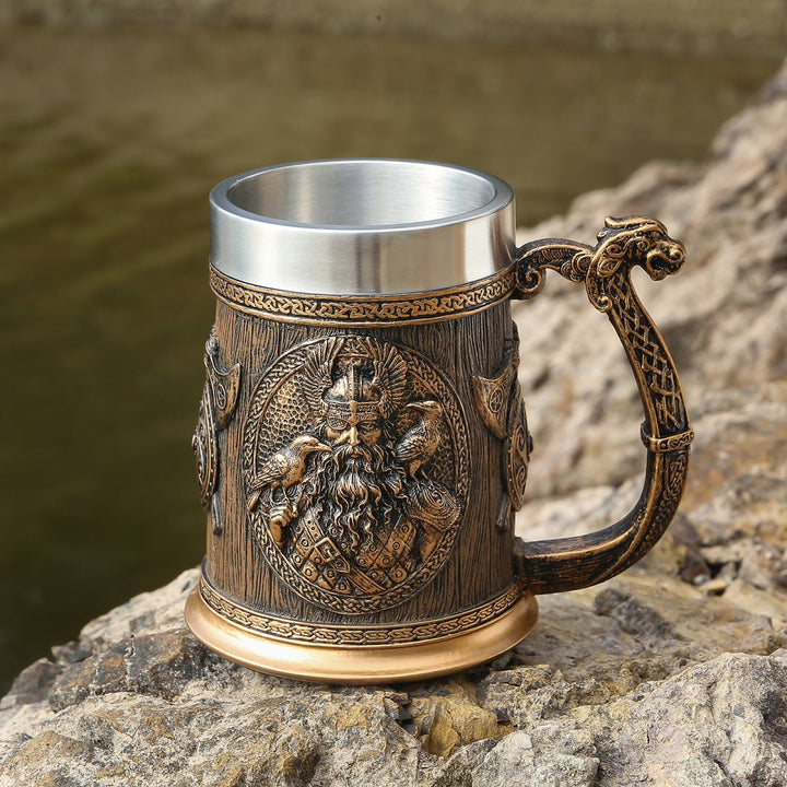 WorldNorse Viking Thor And Odin Beer Mug